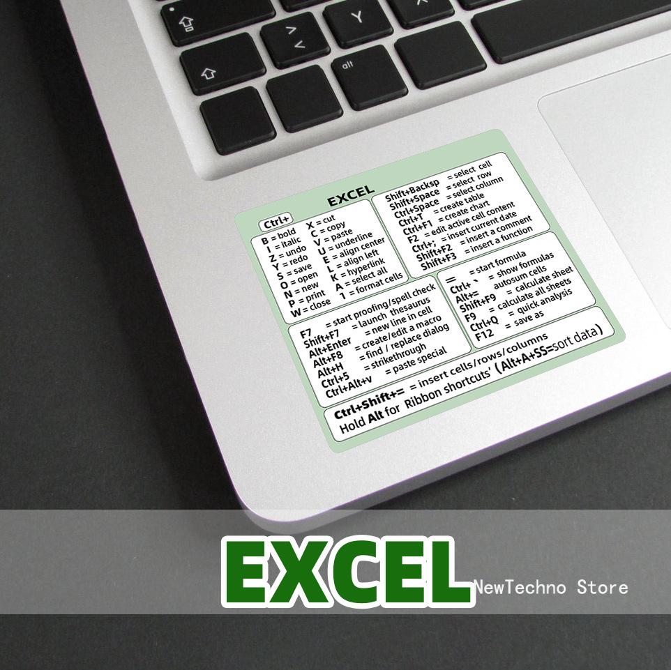 Keyboard Shortcut Stickers for Word Excel Windows/MAC/OS Letter Graphic Laptop Protective Sticker
Keyboard Shortcut Stickers for Word Excel Windows/MAC/OS Letter Graphic Laptop Protective Sticker