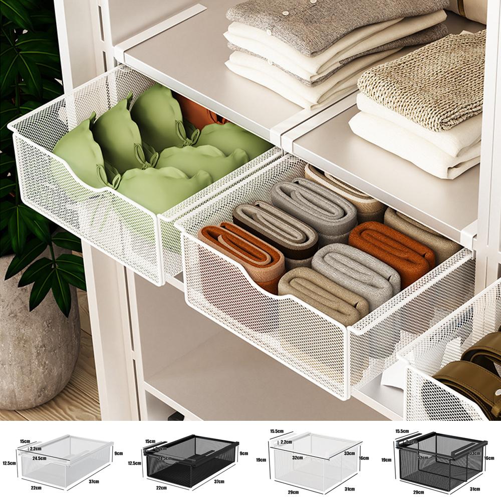 Hanging Under Shelf Storage Basket Closet Pullout Drawer Basket Sliding Under Shelf Storage Organizer for Home Kitchen Bookshelf
Hanging Under Shelf Storage Basket Closet Pullout Drawer Basket Sliding Under Shelf Storage Organizer for Home Kitchen Bookshelf
