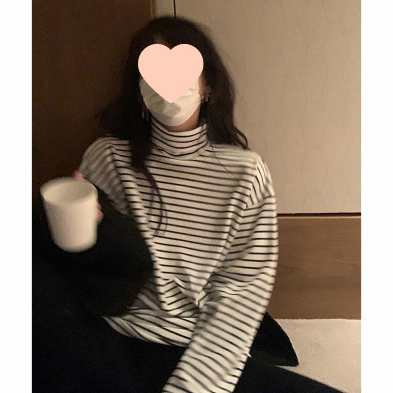 Women s Double-Sided Velvet Striped Turtleneck - Autumn/Winter Warm Long-Sleeve Top XL
Women s Double-Sided Velvet Striped Turtleneck - Autumn/Winter Warm Long-Sleeve Top XL