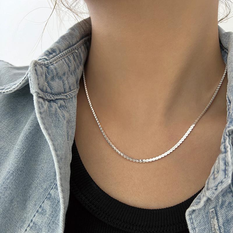New 925 Sterling Silver Exquisite Choker Necklace 16/18/20/22/24 Inche String Chain For Women Men High Quality Fine Jewelry Gift 40cm 16inches
New 925 Sterling Silver Exquisite Choker Necklace 16/18/20/22/24 Inche String Chain For Women Men High Quality Fine Jewelry Gift 40cm 16inches