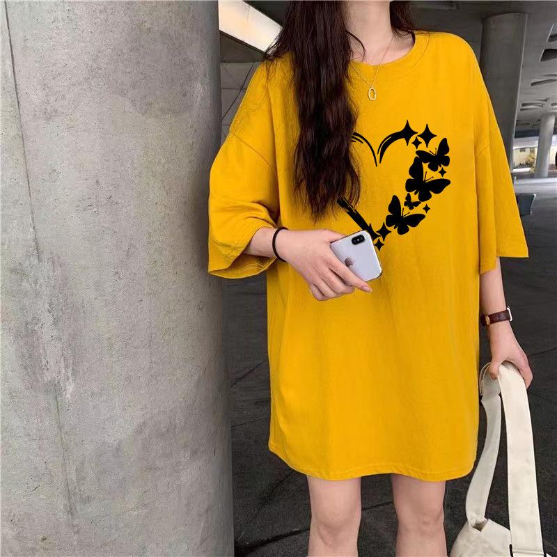 Spring and summer clothes, new T-shirt for women with large size loose half-sleeved love printed short-sleeved couple top. XXL
Spring and summer clothes, new T-shirt for women with large size loose half-sleeved love printed short-sleeved couple top. XXL