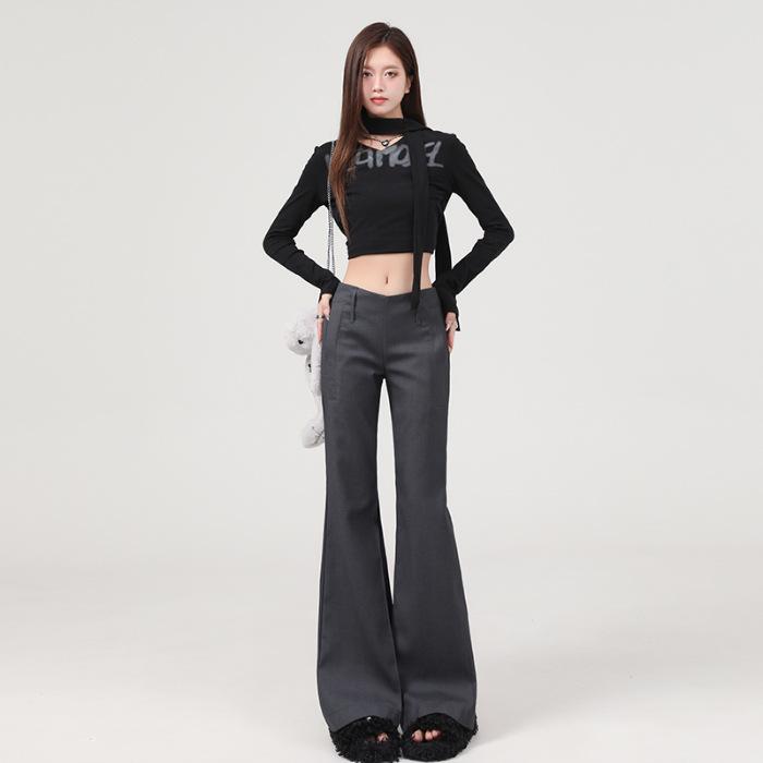 Low-waisted micro-flare women s suit pants, 2026 new slim-fit straight-leg floor-length casual trousers XL сірий
Low-waisted micro-flare women s suit pants, 2026 new slim-fit straight-leg floor-length casual trousers XL сірий