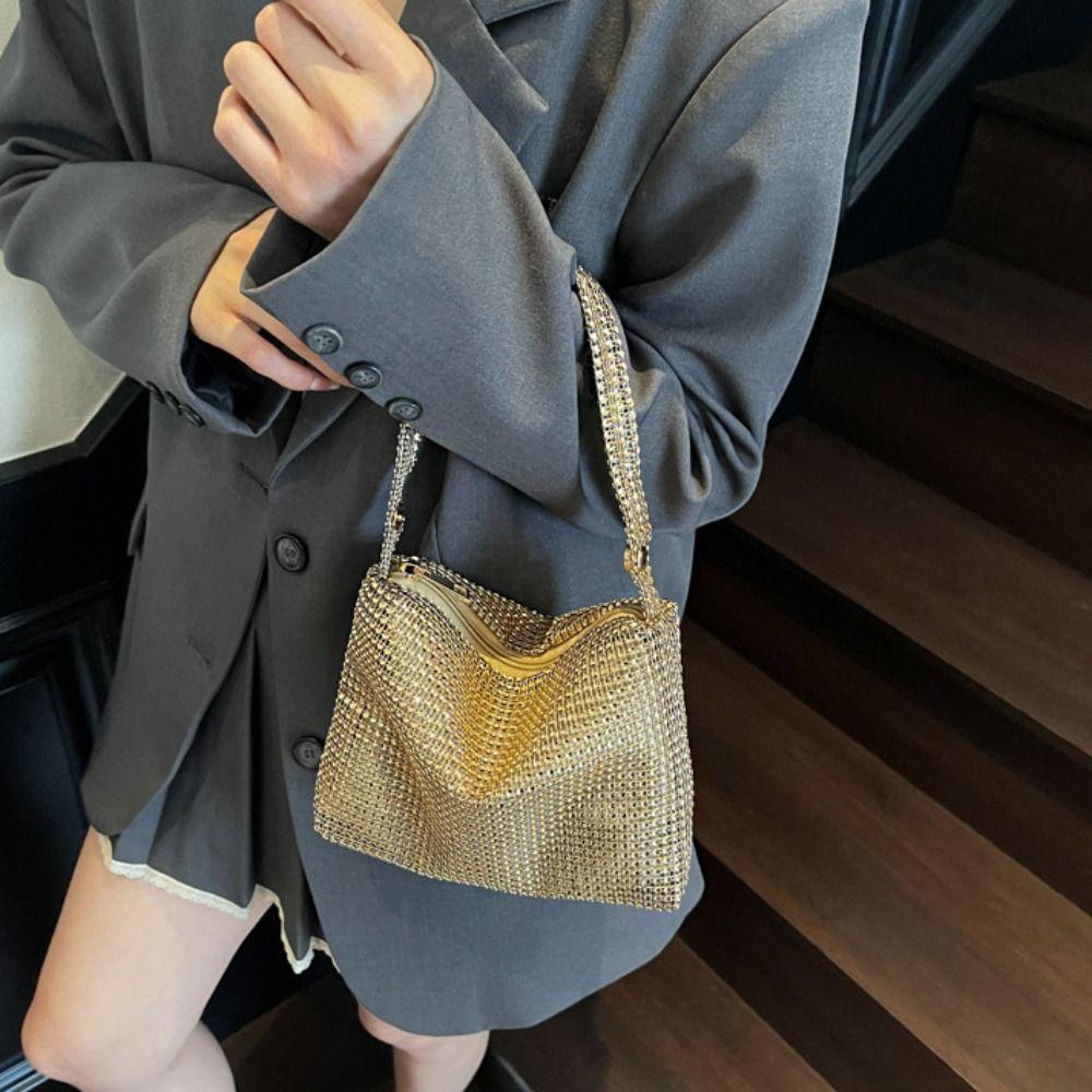 Zipper Small Square Bag Large Capacity Cloth Shoulder Bag Casual Rhinestone Handbag Daily Style 1
Zipper Small Square Bag Large Capacity Cloth Shoulder Bag Casual Rhinestone Handbag Daily Style 1