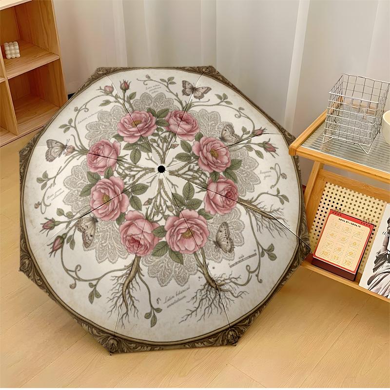 Floral Mandala Design Theme Automatic Umbrella Compact 8-Rib Design Sturdy Construction Durable Umbrella Stylish Accessory
Floral Mandala Design Theme Automatic Umbrella Compact 8-Rib Design Sturdy Construction Durable Umbrella Stylish Accessory