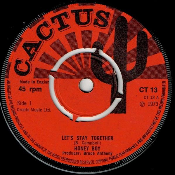 7inch Record HONEY BOY - Let s Stay Together CT13 Cactus 1973 UK Reggae, Ska & Dub Used
7inch Record HONEY BOY - Let s Stay Together CT13 Cactus 1973 UK Reggae, Ska & Dub Used