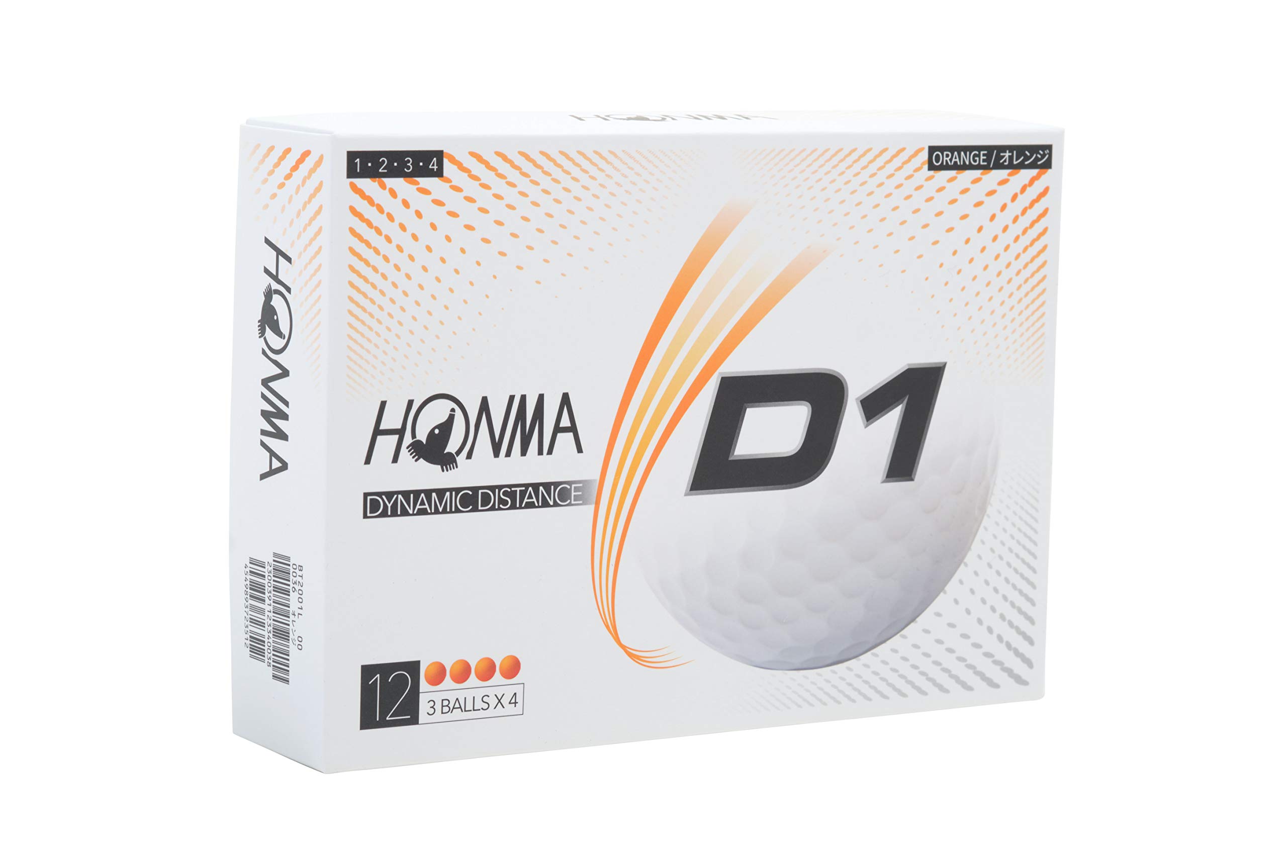 Мяч для гольфа Honma D1 2 шт., расстояние, мягкий иономер, 1 дюжина, 12 мячей, 368 углублений 2020 HONMA Honma Golf BT2001/оранжевый/D1
Мяч для гольфа Honma D1 2 шт., расстояние, мягкий иономер, 1 дюжина, 12 мячей, 368 углублений 2020 HONMA Honma Golf BT2001/оранжевый/D1