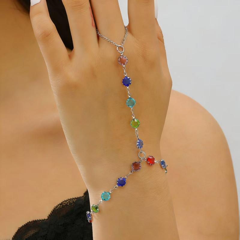 Gold Big Crystal Ring Bracelet For Women Wrist Chain Jewelry Hand Back Chain A3
Gold Big Crystal Ring Bracelet For Women Wrist Chain Jewelry Hand Back Chain A3