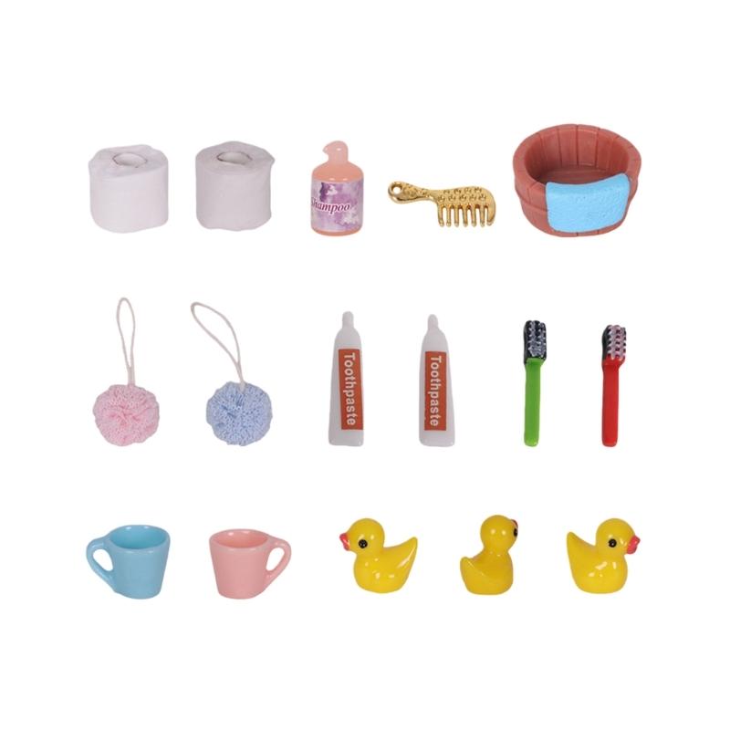 Simulation Miniature Bathroom Set For 1/12 Doll House Decoration Resin Bathroom Essential Model With Realistic Texture
Simulation Miniature Bathroom Set For 1/12 Doll House Decoration Resin Bathroom Essential Model With Realistic Texture