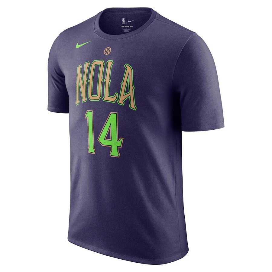 Nike X NBA New Orleans Pelicans Brandon Ingram Name & Number 2024/25 City Edition Letter Print Crew Neck Short Sleeve T-Shirt HJ2781-535
Nike X NBA New Orleans Pelicans Brandon Ingram Name & Number 2024/25 City Edition Letter Print Crew Neck Short Sleeve T-Shirt HJ2781-535