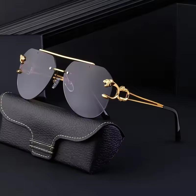 Non-polarized Rimless Punk Cheetah Decoration Sunglasses for Men Square Frameless Gradient Black Classic Rectangle Sun Glasses чорний/сірий
Non-polarized Rimless Punk Cheetah Decoration Sunglasses for Men Square Frameless Gradient Black Classic Rectangle Sun Glasses чорний/сірий