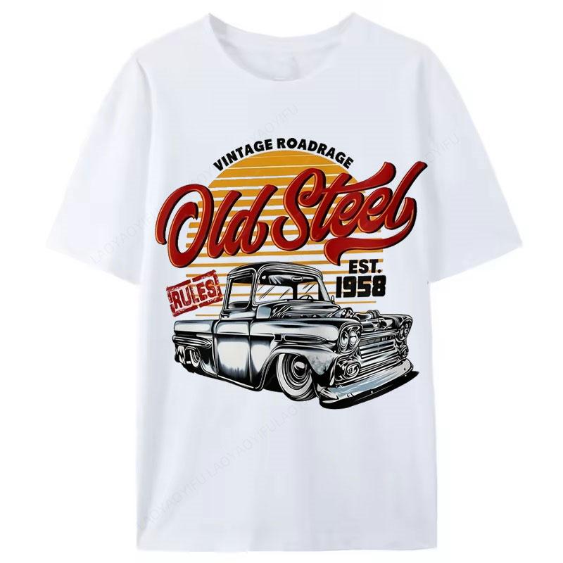 Men s Retro Car T-Shirt Old Steel Pattern Print Shirt Vintage Style Casual Fit Machine Washable Round Neck Ropa Hombre 5XL різнокольоровий
Men s Retro Car T-Shirt Old Steel Pattern Print Shirt Vintage Style Casual Fit Machine Washable Round Neck Ropa Hombre 5XL різнокольоровий