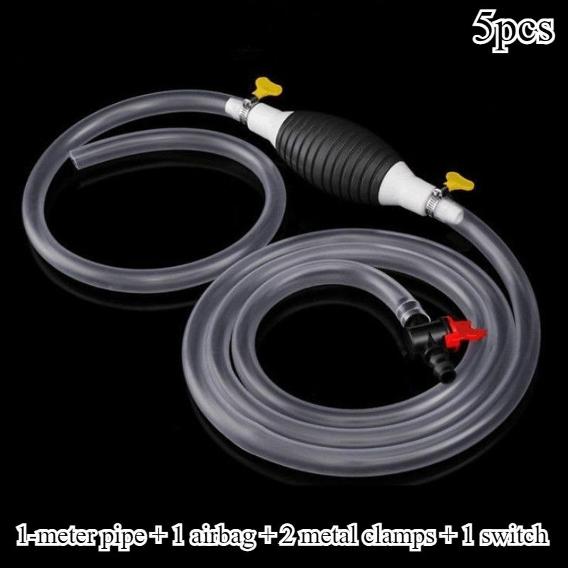 5 pcs per set. Portable suction pump, equipped with flexible PVC hose, with a switch to control the flow rate, and durable seal
5 pcs per set. Portable suction pump, equipped with flexible PVC hose, with a switch to control the flow rate, and durable seal