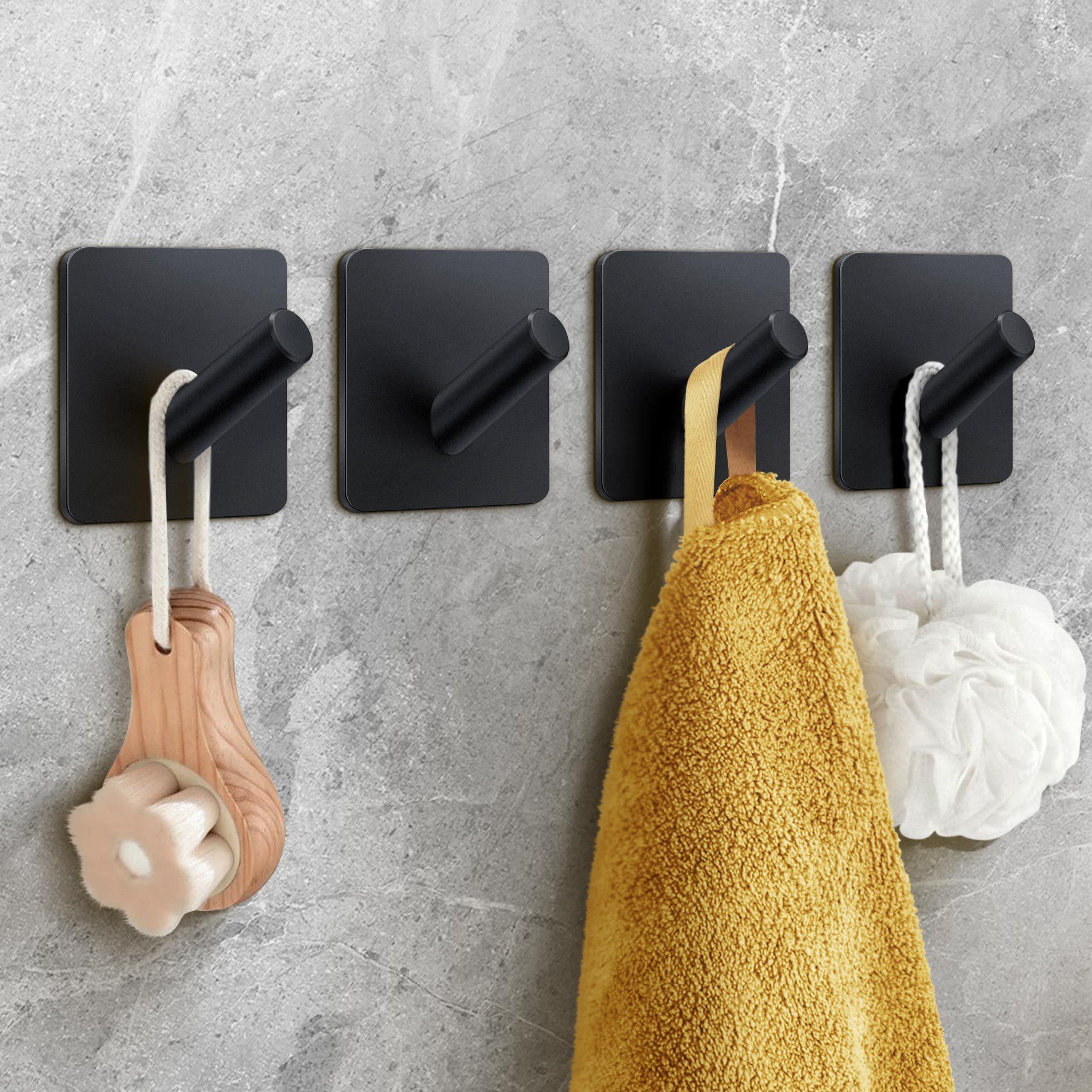 Stainless Steel Adhesive Hook No Drill Square Wall Sticky Hanger for Bathrooms Kitchen Close Black
Stainless Steel Adhesive Hook No Drill Square Wall Sticky Hanger for Bathrooms Kitchen Close Black