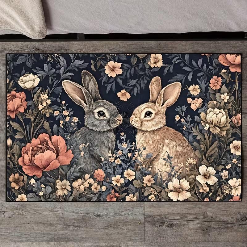 Easter Cute Rabbit Floor Mat - Soft and Non-slip Area Carpet Holiday Home Decoration Welcome Mat Kitchen Mats for Floor 40x60cm
Easter Cute Rabbit Floor Mat - Soft and Non-slip Area Carpet Holiday Home Decoration Welcome Mat Kitchen Mats for Floor 40x60cm