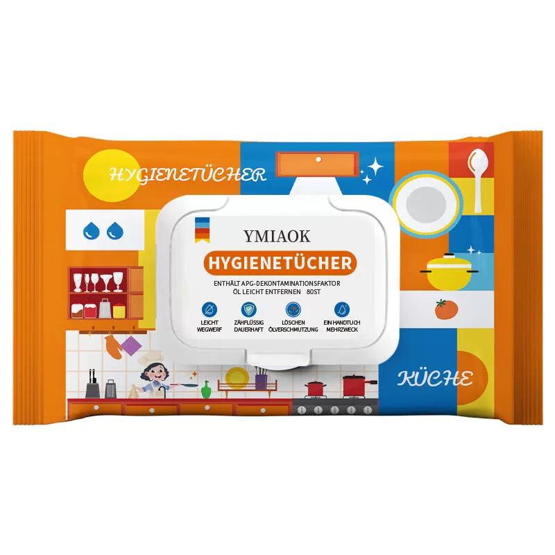 80 штук Потовщені кухонні серветки: Великі побутові вологі серветки для видалення жиру та плям з варильної поверхні
80 штук Потовщені кухонні серветки: Великі побутові вологі серветки для видалення жиру та плям з варильної поверхні