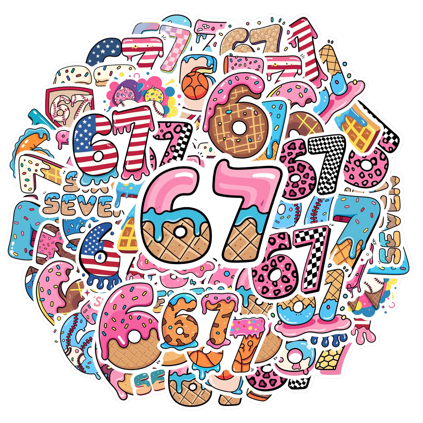 35pcs Cute Numbers Stickers Whimsical Sweets Funny Stickers Stickers For Suitcase Fridge Phone Luggage Laptop Guitar Car
35pcs Cute Numbers Stickers Whimsical Sweets Funny Stickers Stickers For Suitcase Fridge Phone Luggage Laptop Guitar Car