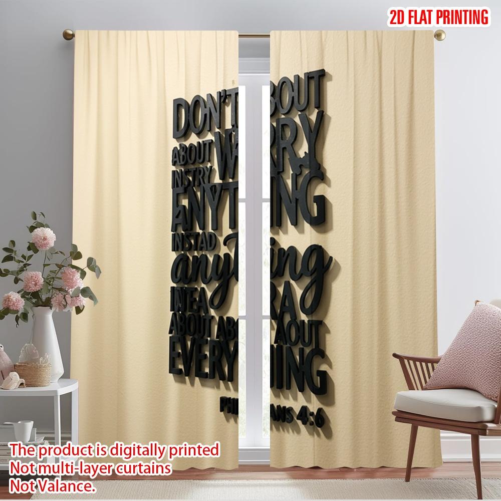 2pcs 2D flat printing Curtains Philippians 4 6 Worry Pray Fabric Without Electricity Birthday Party Use for Entryway Room 52.50×116.00 CM 2pcs
2pcs 2D flat printing Curtains Philippians 4 6 Worry Pray Fabric Without Electricity Birthday Party Use for Entryway Room 52.50×116.00 CM 2pcs