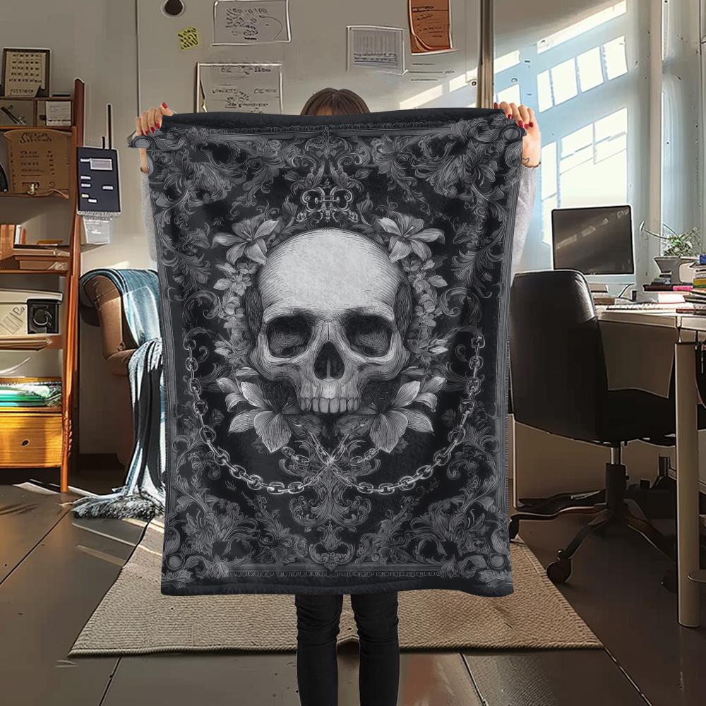 Skull and Rose Print Flannel Blanket,High quality Comfortable for All Seasons,Home Decor,Warmth and Comfort,Perfect for Christmas Gifts 80cm x 120cm
Skull and Rose Print Flannel Blanket,High quality Comfortable for All Seasons,Home Decor,Warmth and Comfort,Perfect for Christmas Gifts 80cm x 120cm