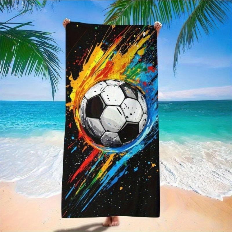 1pc Large Quick-Dry Soccer Beach Towel - Fast-Absorbing Microfiber Towel with Soccer Ball Design,Lightweight & Portable for Pool W30*H60(CM)
1pc Large Quick-Dry Soccer Beach Towel - Fast-Absorbing Microfiber Towel with Soccer Ball Design,Lightweight & Portable for Pool W30*H60(CM)