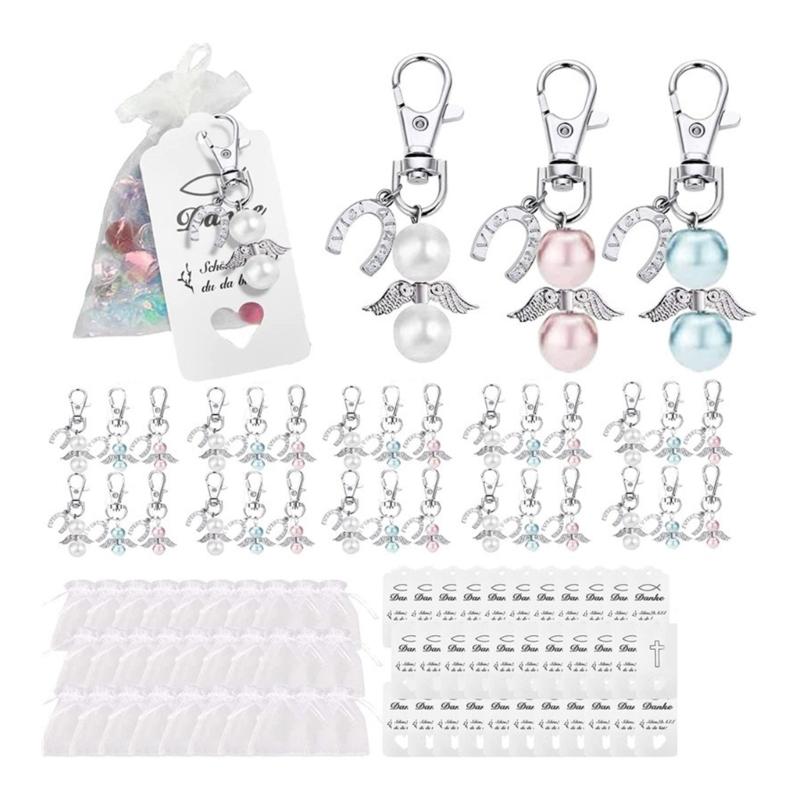 20Pcs/30Pcs Angel Keychain Horseshoe Pendant Keychain Christening Gift Keyring with Thank You Kraft Pendant Bag for Kids 1
20Pcs/30Pcs Angel Keychain Horseshoe Pendant Keychain Christening Gift Keyring with Thank You Kraft Pendant Bag for Kids 1