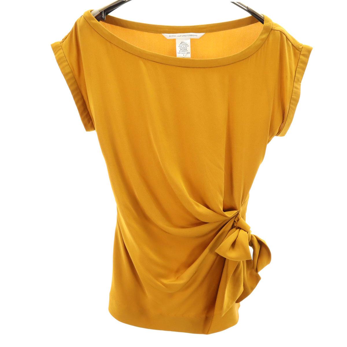 DIANE VON FURSTENBERG silk French sleeve shirt 2 Yellow Women Used
DIANE VON FURSTENBERG silk French sleeve shirt 2 Yellow Women Used