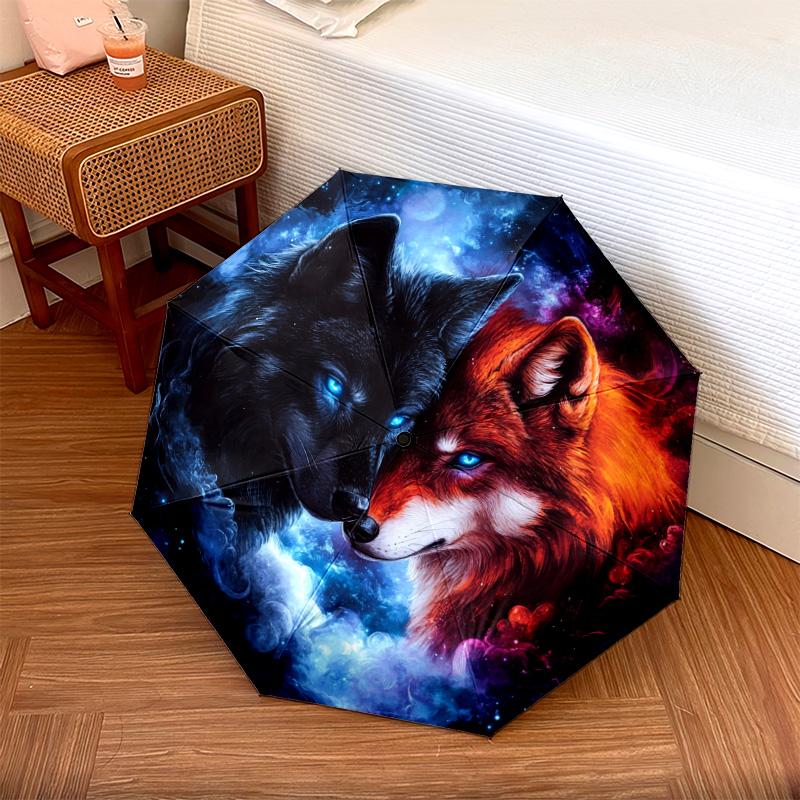 1 PC Automatic Folding Umbrella - Fire and Ice Wolf Pattern, Portable & Foldable Design with 8 Ribs, Christmas Birthday Gifts
1 PC Automatic Folding Umbrella - Fire and Ice Wolf Pattern, Portable & Foldable Design with 8 Ribs, Christmas Birthday Gifts