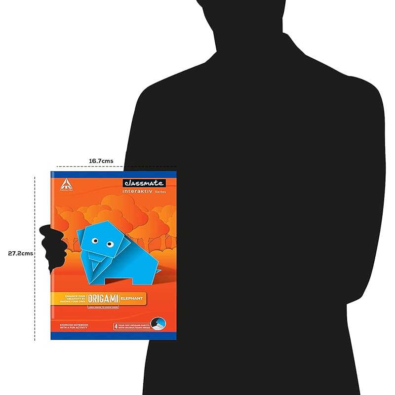 Classmate Origami Longbook - Unruled,272 X 167Mm, 172 Pages, Pack Of 12
Classmate Origami Longbook - Unruled,272 X 167Mm, 172 Pages, Pack Of 12