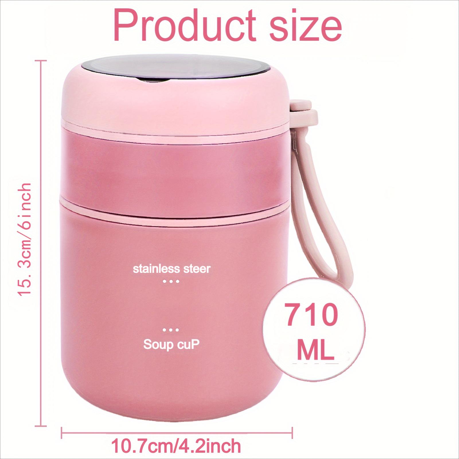710ml Stainless Steel Lunch Box with Folding Spoon Leakproof, Insulated Bento Box for School,Office,Camping Picnics Dishwasher Safe,Stackable Design
710ml Stainless Steel Lunch Box with Folding Spoon Leakproof, Insulated Bento Box for School,Office,Camping Picnics Dishwasher Safe,Stackable Design