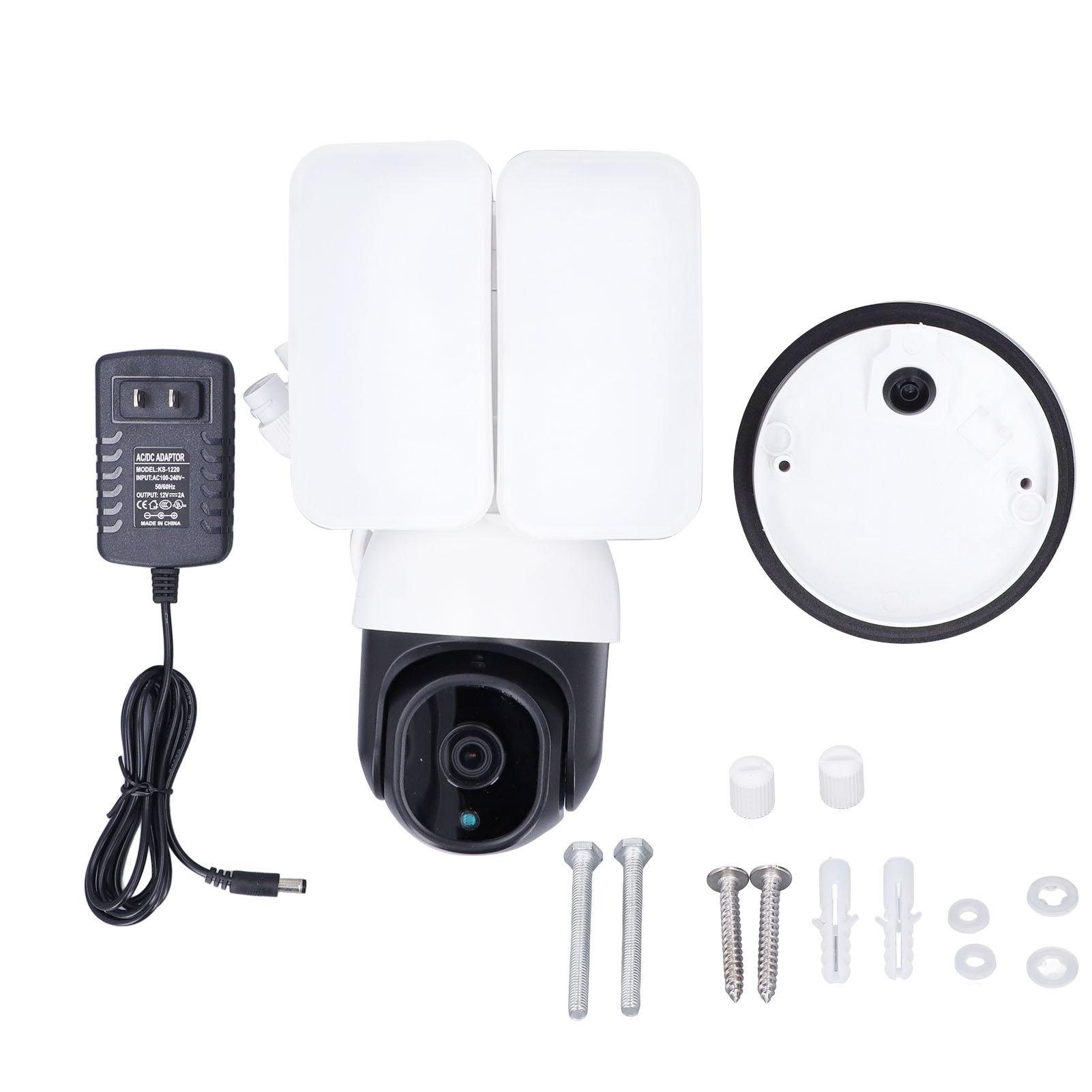 Smart WIFI AI Floodlight PTZ Security Camera 1080P 355 Degrees Panoramic Outdoor for Home Shop
Smart WIFI AI Floodlight PTZ Security Camera 1080P 355 Degrees Panoramic Outdoor for Home Shop