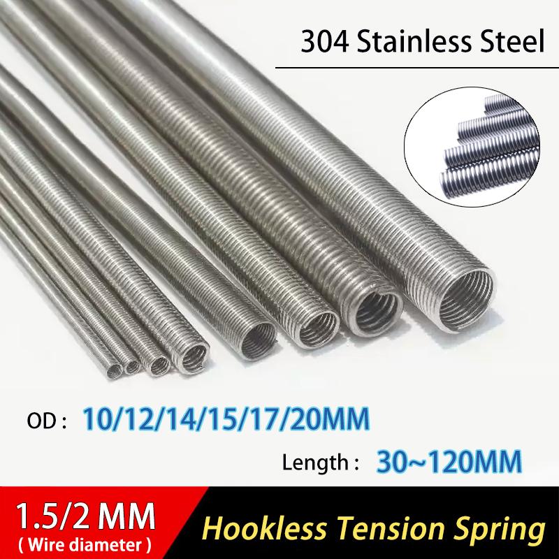 1/2pcs Wire Dia 1.5/2MM OD 10~20MM L: 30~200MM 304 Stainless Steel Hookless Tension Spring Pullback Extension Expansion Spring 2x14x30mm 1pcs
1/2pcs Wire Dia 1.5/2MM OD 10~20MM L: 30~200MM 304 Stainless Steel Hookless Tension Spring Pullback Extension Expansion Spring 2x14x30mm 1pcs