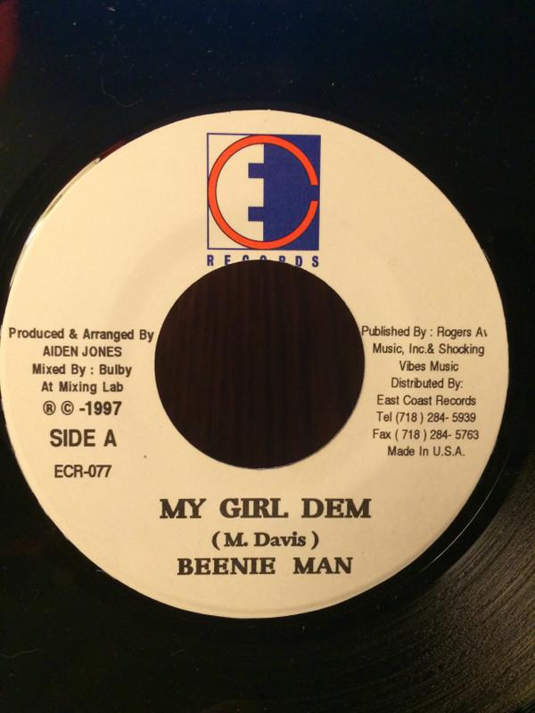 7inch Record BEENIE MAN - My Girl Dem ECR077 East Coast Reco 1997 US Reggae, Ska & Dub Used
7inch Record BEENIE MAN - My Girl Dem ECR077 East Coast Reco 1997 US Reggae, Ska & Dub Used