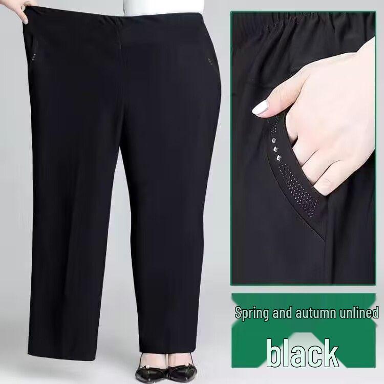 Plus Size High Waist Trousers for Middle-aged & Elderly Women - Autumn/Winter Loose Grandma Style XL 80-105 jin
Plus Size High Waist Trousers for Middle-aged & Elderly Women - Autumn/Winter Loose Grandma Style XL 80-105 jin