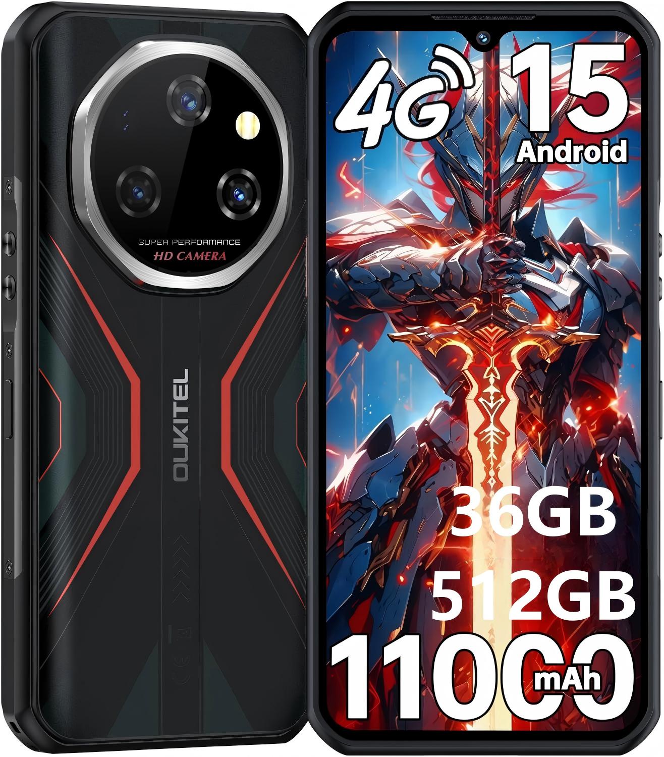 OUKITEL WP55S Cellphone 36GB+512GB 11000mAh 6.6 Display 64MP Android 15 Smartphone помаранчевий
OUKITEL WP55S Cellphone 36GB+512GB 11000mAh 6.6 Display 64MP Android 15 Smartphone помаранчевий