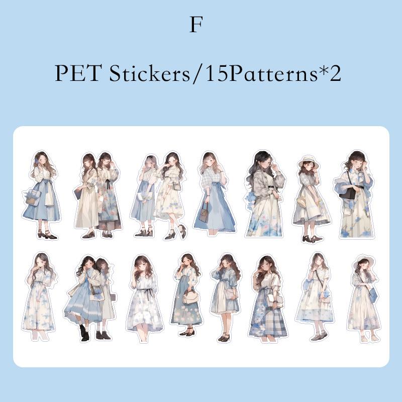 Journamm 30pcs/pack Ins PET Stickers Cute Girl DIY Scrapbooking Collage Photo Album Decor Junk Journal Aesthetic Stickers
Journamm 30pcs/pack Ins PET Stickers Cute Girl DIY Scrapbooking Collage Photo Album Decor Junk Journal Aesthetic Stickers