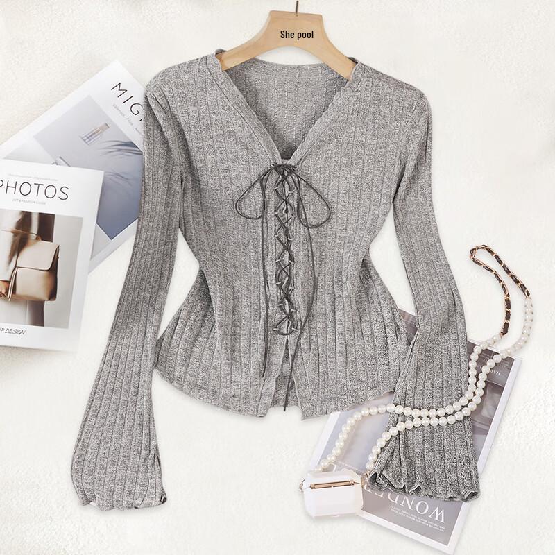 Shechi V-Neck Lace-Up Knit Top One Size
Shechi V-Neck Lace-Up Knit Top One Size