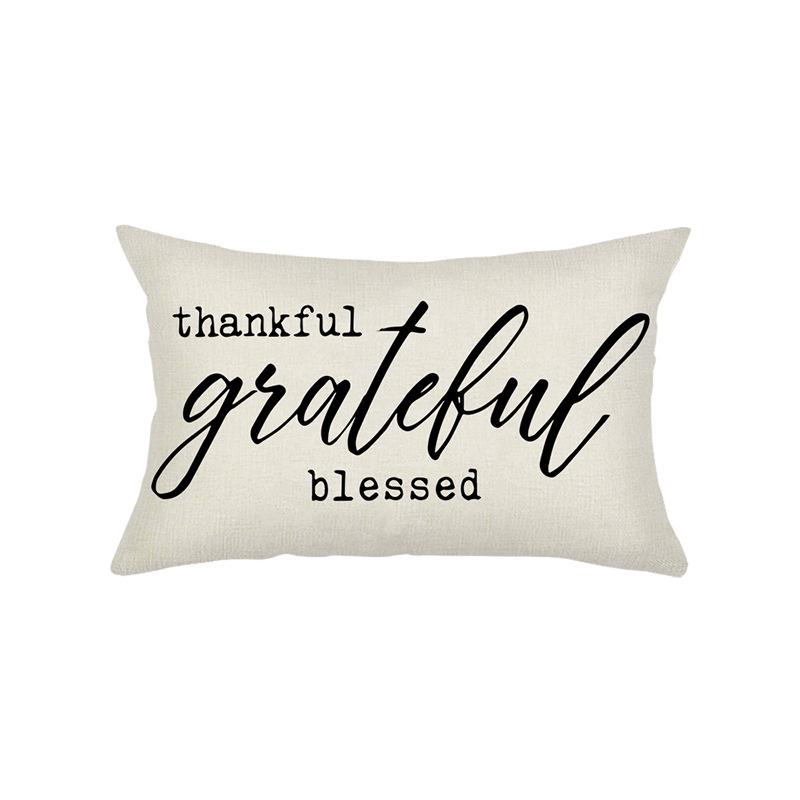 Thanksgiving Pillow Cover Letter Printed Polyester Home Sofa Cushion Cover Home Cushion 30 * 50Cm
Thanksgiving Pillow Cover Letter Printed Polyester Home Sofa Cushion Cover Home Cushion 30 * 50Cm