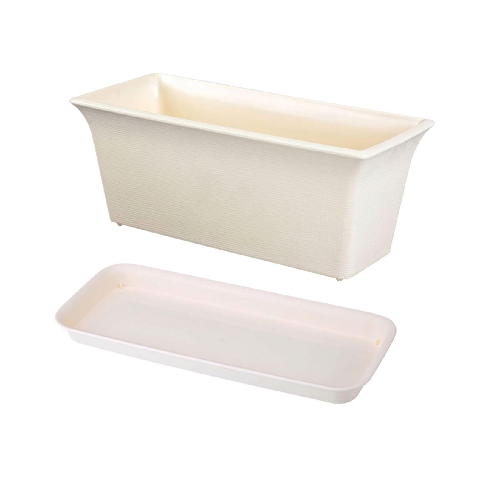 Planter Box Flower Pot Window Box Planter For Live Plants Garden Decor One Size білий
Planter Box Flower Pot Window Box Planter For Live Plants Garden Decor One Size білий