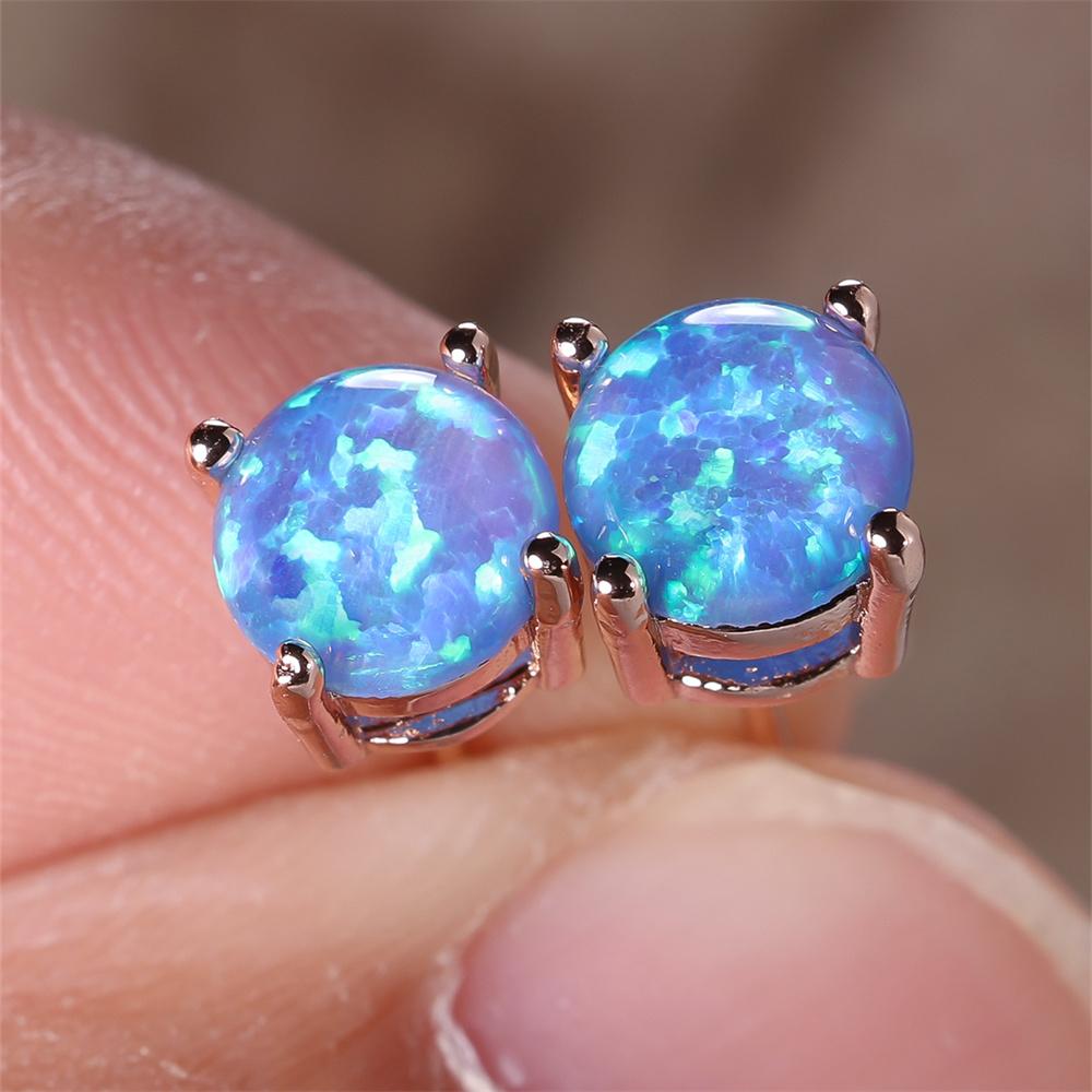 Pink White Blue Green Opal 6MM Round Stone Stud Earrings For Women Rose Gold Color Wedding Jewelry Minimalist Engagement Gifts синий
Pink White Blue Green Opal 6MM Round Stone Stud Earrings For Women Rose Gold Color Wedding Jewelry Minimalist Engagement Gifts синий