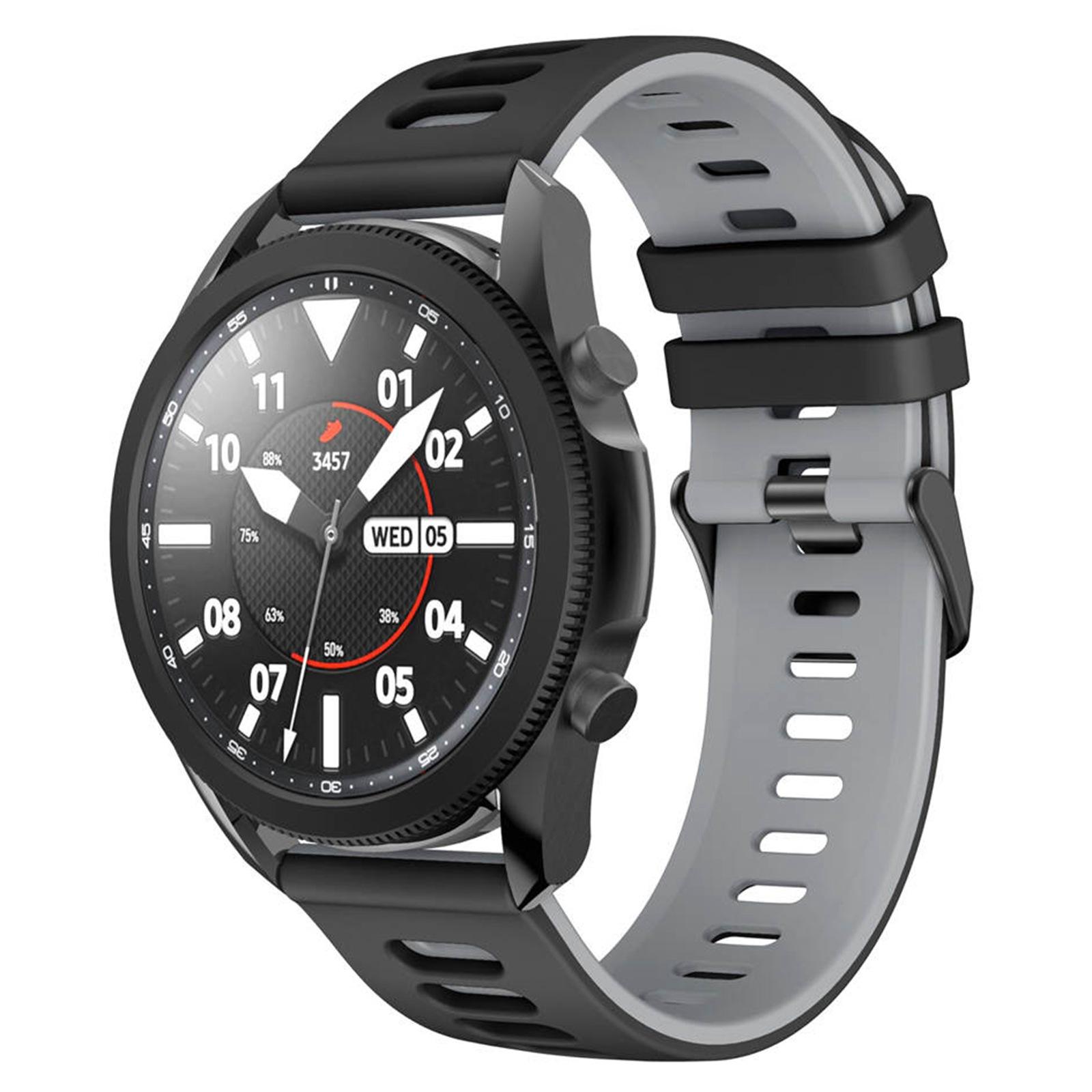 For Samsung Galaxy Watch3 45mm/Huawei Watch 3/Apex 46mm Dual-Color Silicone Watch Band 22mm Sport Strap Replacement Lime/Black
For Samsung Galaxy Watch3 45mm/Huawei Watch 3/Apex 46mm Dual-Color Silicone Watch Band 22mm Sport Strap Replacement Lime/Black