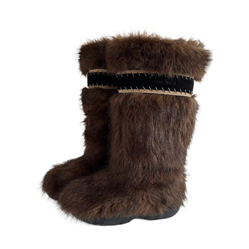 Snow boots women s 2025 new round head thick bottom piled thickened thermal tall snow cotton 40
Snow boots women s 2025 new round head thick bottom piled thickened thermal tall snow cotton 40
