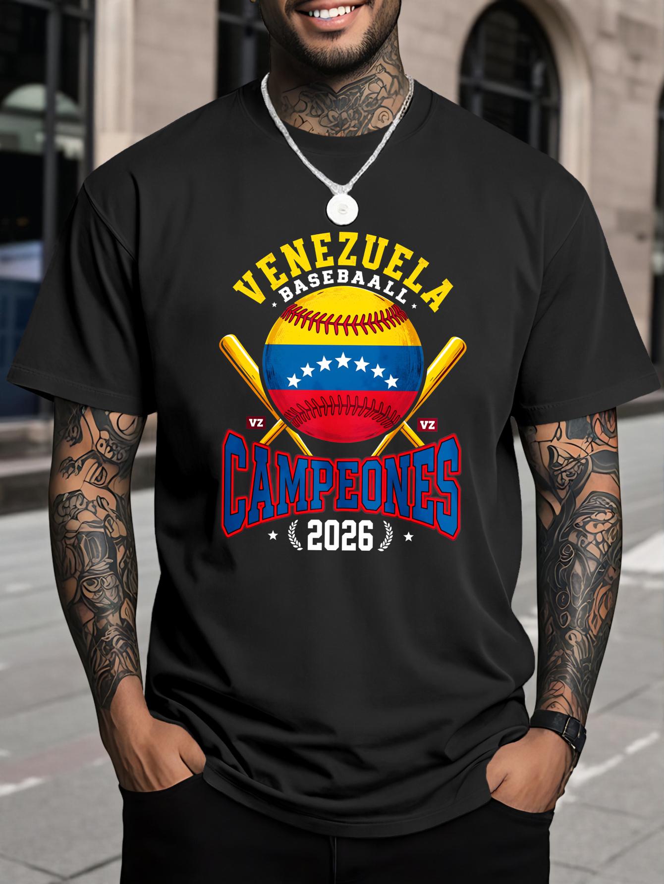 Venezuela World Champion T-Shirt - Campeones Baseball Design with Venezuela Flag Colors, Fit Round Neck Casual Shirt S разноцветный
Venezuela World Champion T-Shirt - Campeones Baseball Design with Venezuela Flag Colors, Fit Round Neck Casual Shirt S разноцветный