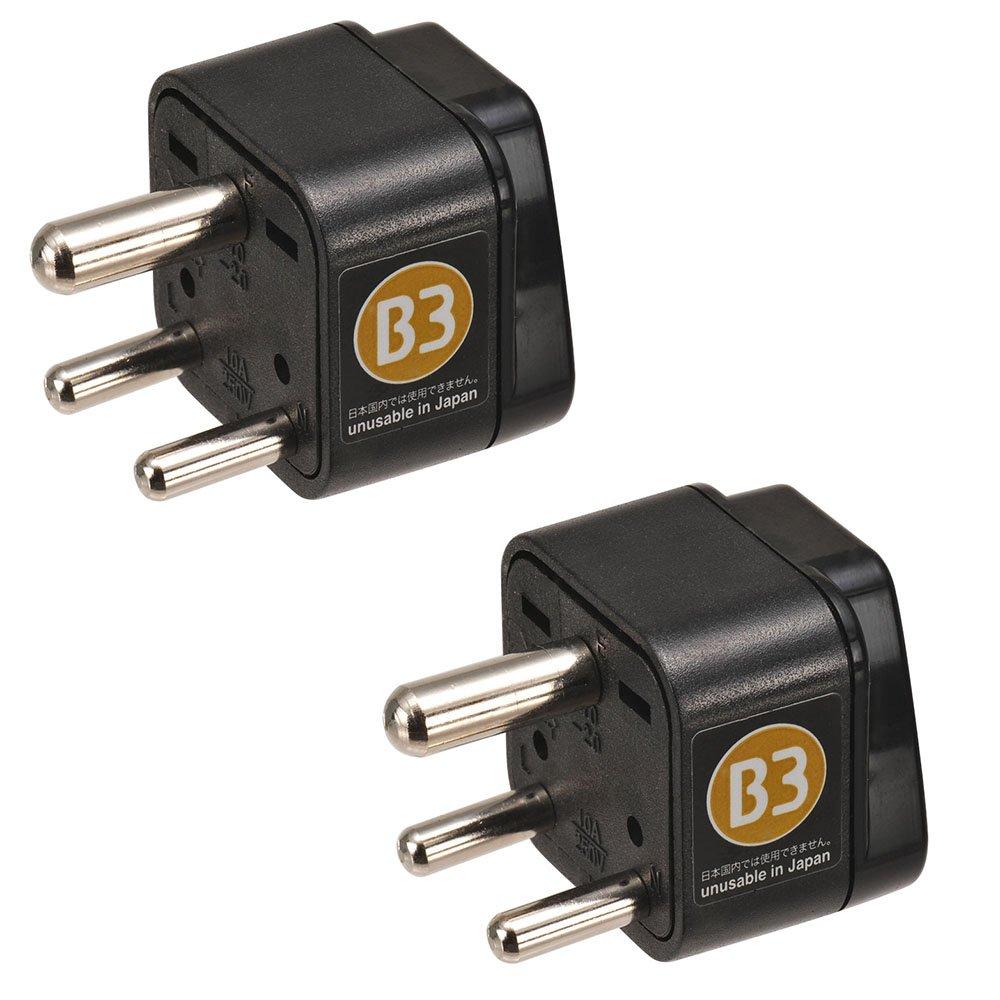 Conversion plug for overseas economical set of 2 electronic plugs type B3 travel, (B3 + type) RW-PS05
Conversion plug for overseas economical set of 2 electronic plugs type B3 travel, (B3 + type) RW-PS05