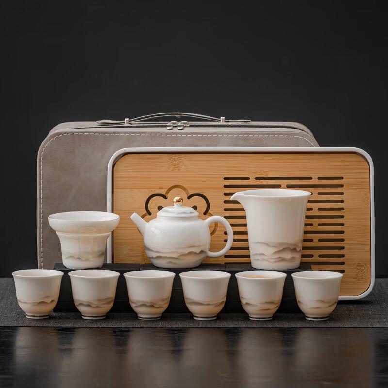 Jun XVII WJ Ceramic Kung Fu Travel Tea Set 10-piece
Jun XVII WJ Ceramic Kung Fu Travel Tea Set 10-piece