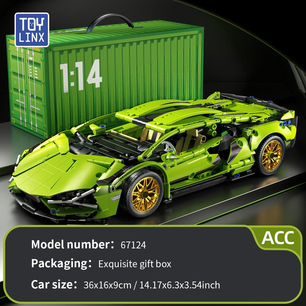 TOYLINX 1280 шт. Технические строительные блоки Кирпичики Автомобиль Moc Наборы кирпичиков Пластиковая модель Набор Кирпичики Игрушки для взрослых Подарок на День святого Валентина
TOYLINX 1280 шт. Технические строительные блоки Кирпичики Автомобиль Moc Наборы кирпичиков Пластиковая модель Набор Кирпичики Игрушки для взрослых Подарок на День святого Валентина