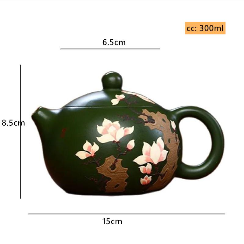 300ml Classic Yixing Purple Clay Tea Pot Green Mud Xishi Teapot Household 9 Hole Filter Teaware Chinese Zisha Tea Infuser зелений
300ml Classic Yixing Purple Clay Tea Pot Green Mud Xishi Teapot Household 9 Hole Filter Teaware Chinese Zisha Tea Infuser зелений