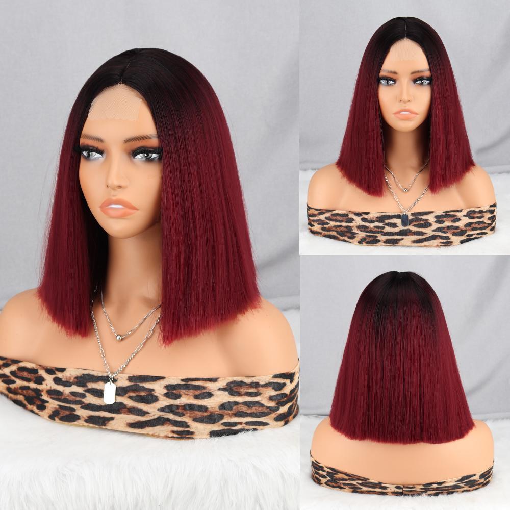 MISS WIG Чорні перуки з мереживом спереду для жінок Короткі прямі перуки-боб для щоденного носіння Термостійке волокно Косплей-перуки для вечірок 30cm
MISS WIG Чорні перуки з мереживом спереду для жінок Короткі прямі перуки-боб для щоденного носіння Термостійке волокно Косплей-перуки для вечірок 30cm