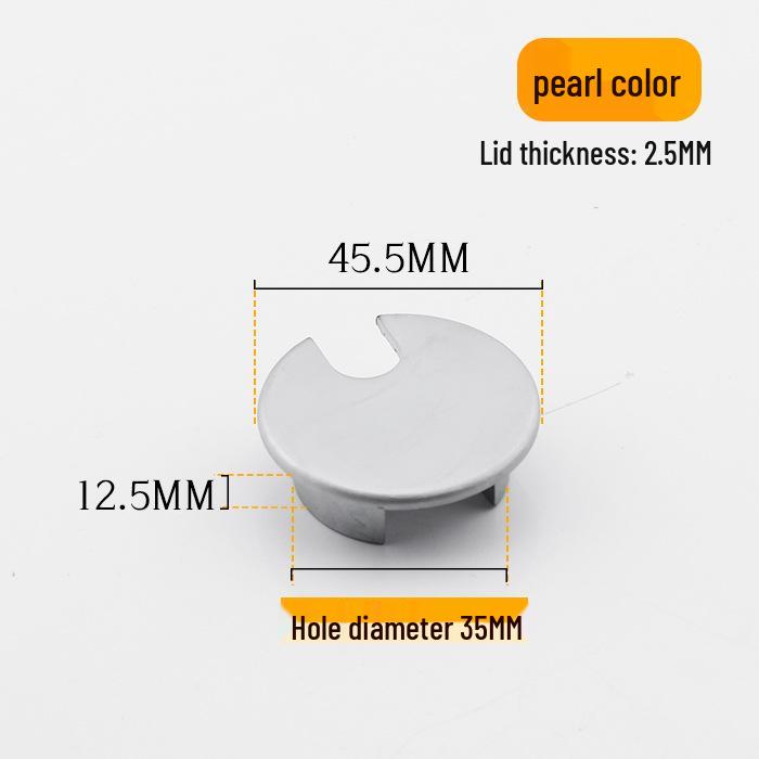 Zinc Alloy Wire Grommet Round Cable Box - Office Desk Cable Cover Hardware Accessory
Zinc Alloy Wire Grommet Round Cable Box - Office Desk Cable Cover Hardware Accessory