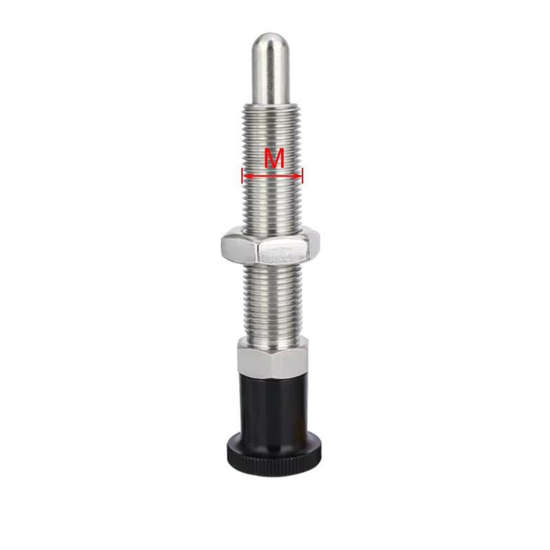 Black/Gold Aluminum Knob M16 Locating Pins Return Type/Self-Locking Stainless Steel Long Threaded Indexing Plungers With Nut BNK-M16-10-18 Black
Black/Gold Aluminum Knob M16 Locating Pins Return Type/Self-Locking Stainless Steel Long Threaded Indexing Plungers With Nut BNK-M16-10-18 Black