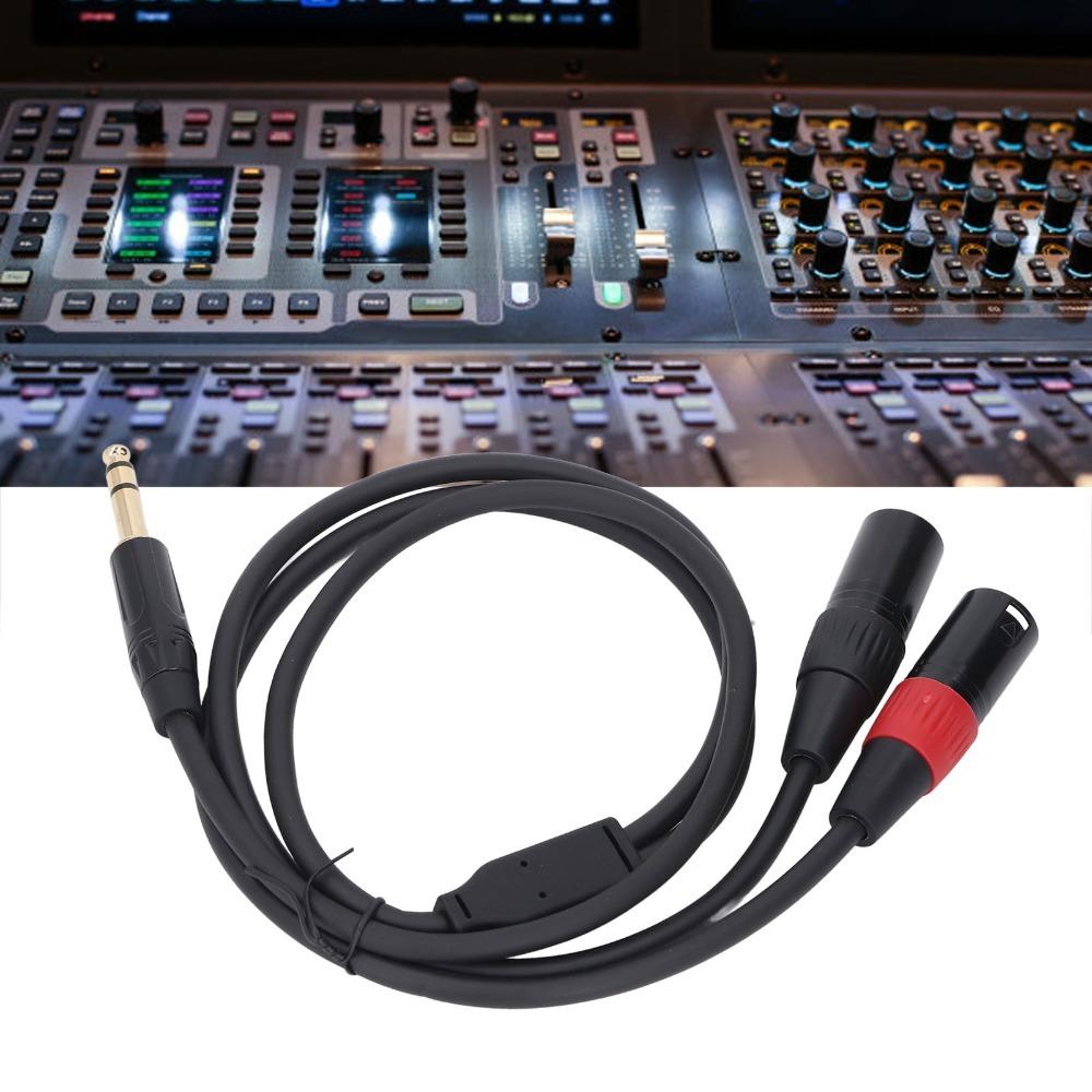 Unbalanced 1/4 Inch to Dual XLR Male 6.35mm Stereo Breakout Cable Audio Connection 1m/3.3ft
Unbalanced 1/4 Inch to Dual XLR Male 6.35mm Stereo Breakout Cable Audio Connection 1m/3.3ft