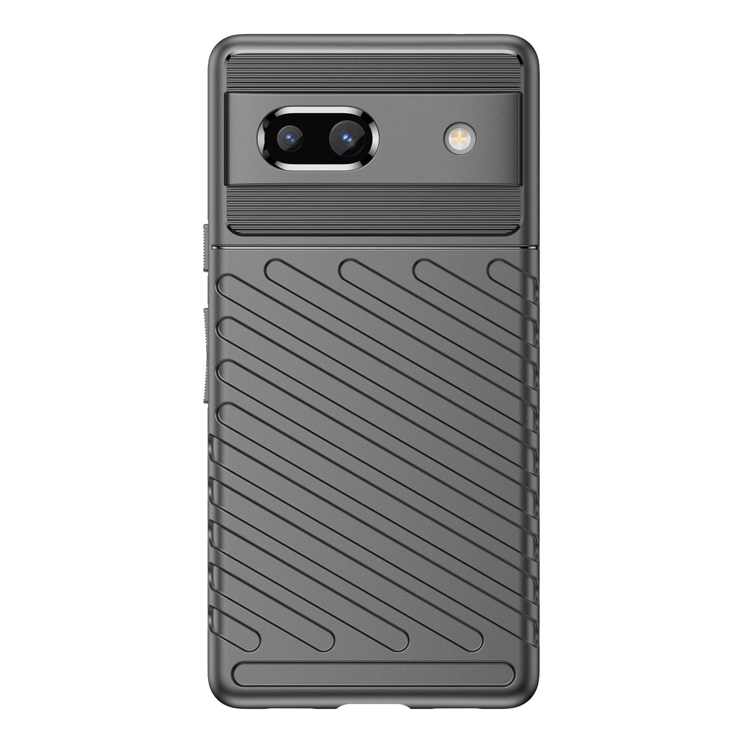 Drop-proof TPU Phone Case For Google Pixel 7a,Thunder Series Thickened Twill Texture Anti-Slip Phone Cover Black
Drop-proof TPU Phone Case For Google Pixel 7a,Thunder Series Thickened Twill Texture Anti-Slip Phone Cover Black
